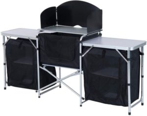 Outsunny 6' Aluminum Portable Fold-Up Camping Kitchen
