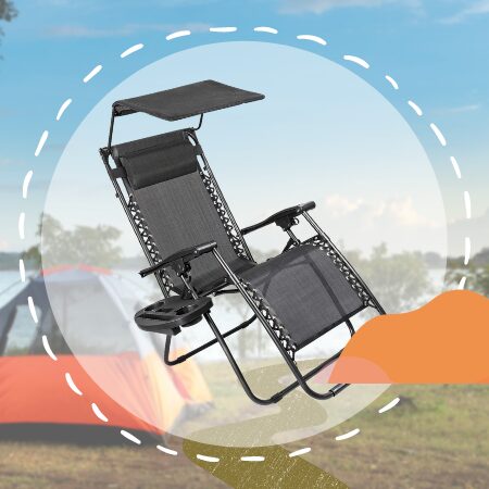 Devoko Patio Chair Outdoor with Canopy
