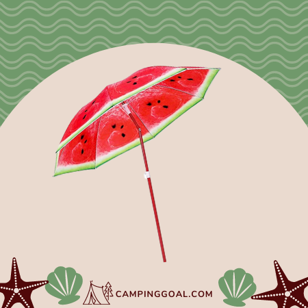 AMMSUN 6ft Portable Beach Umbrella