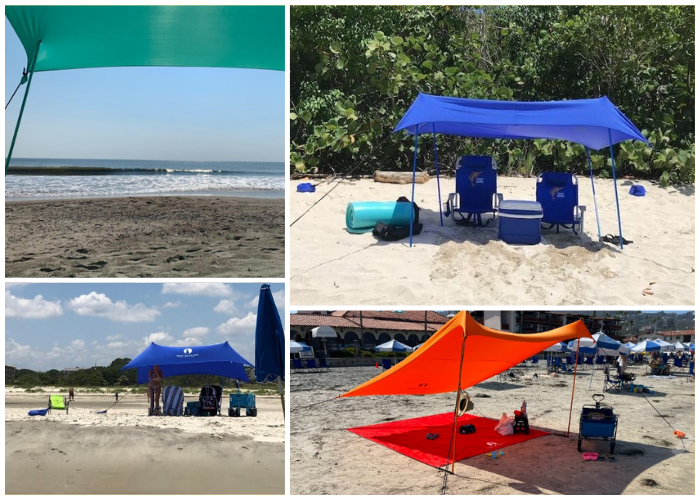 Family Beach Sunshade Red Suricata