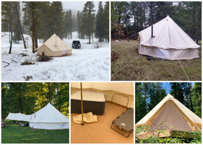 DANCHEL OUTDOOR Tent with Two Stove Jacks