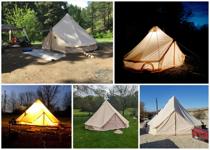 Playdo Waterproof Cotton Canvas Bell Tent