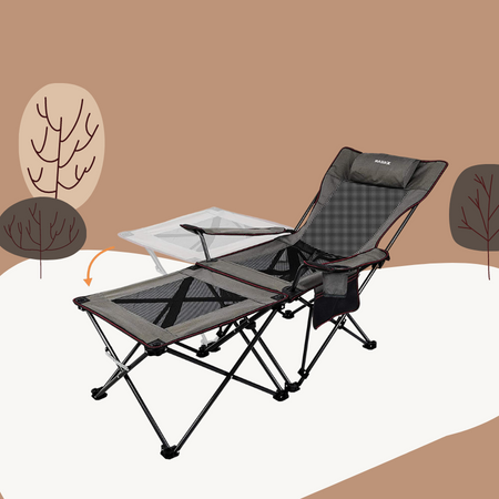 XGEAR 2 in 1 Folding Camping Chair