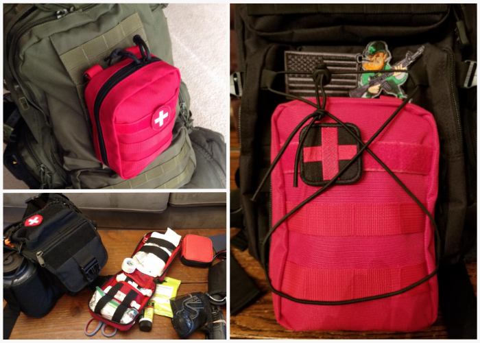first aid kit bag or box