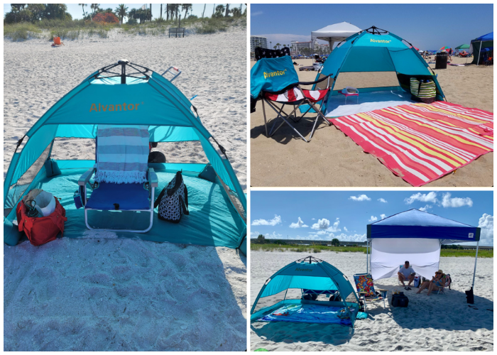 Alvantor Beach Tent Beach Umbrella - Beach Tent With Privacy