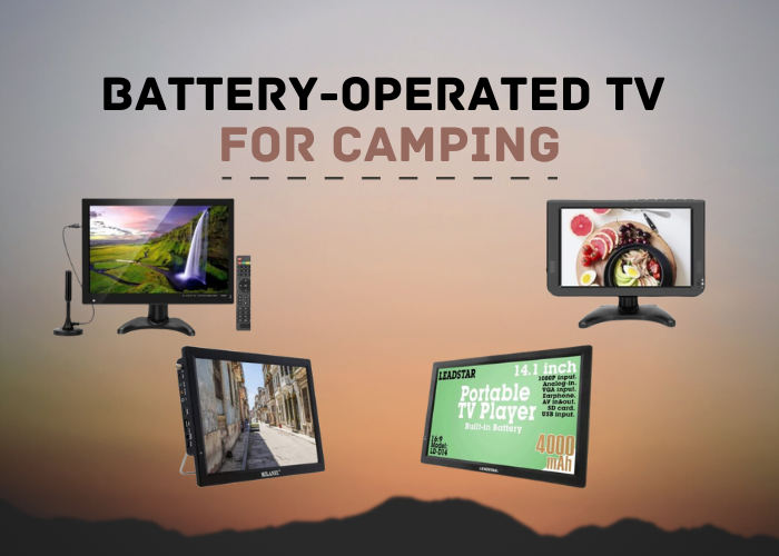 Battery-Operated TV for Camping