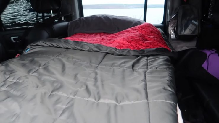Camping in an SUV - Sleep Package