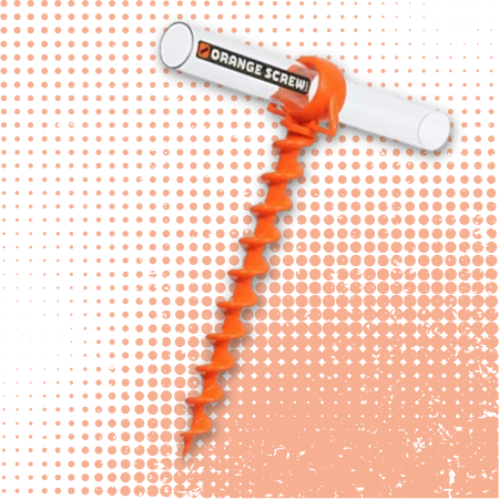 Orange Screw Stakes