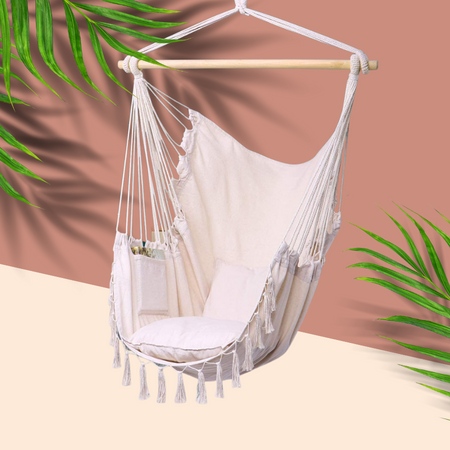 Y- STOP Hammock Chair Hanging Rope Swing