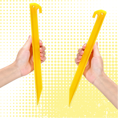 Yellow Plastic Stakes