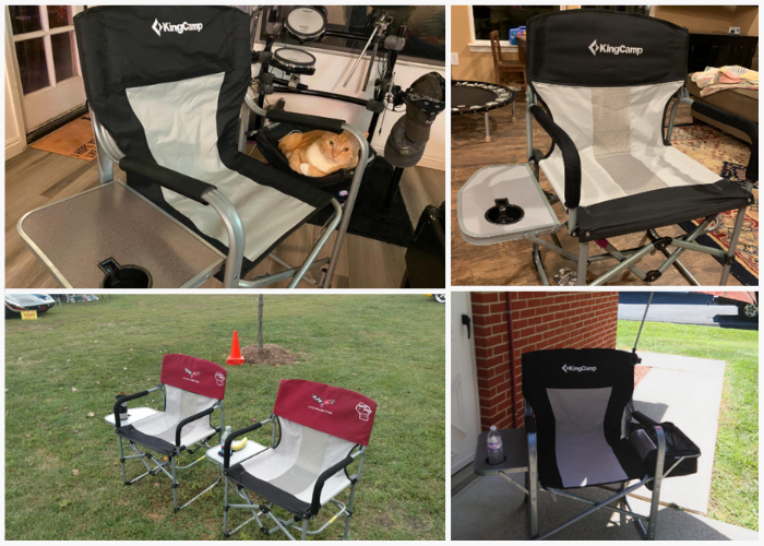 KingCamp Heavy Duty Compact Camping Folding Mesh Chair