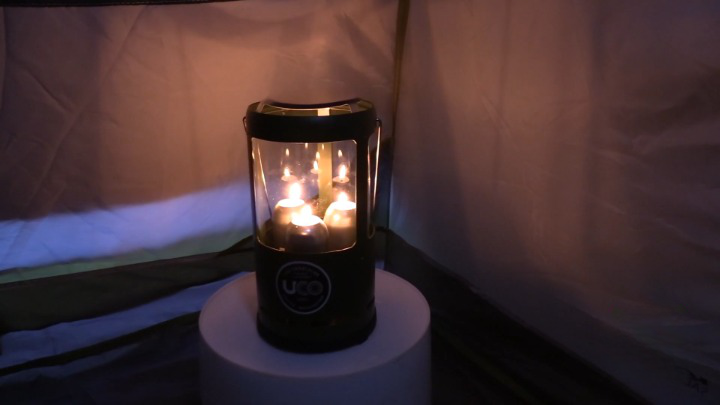tent candle heater